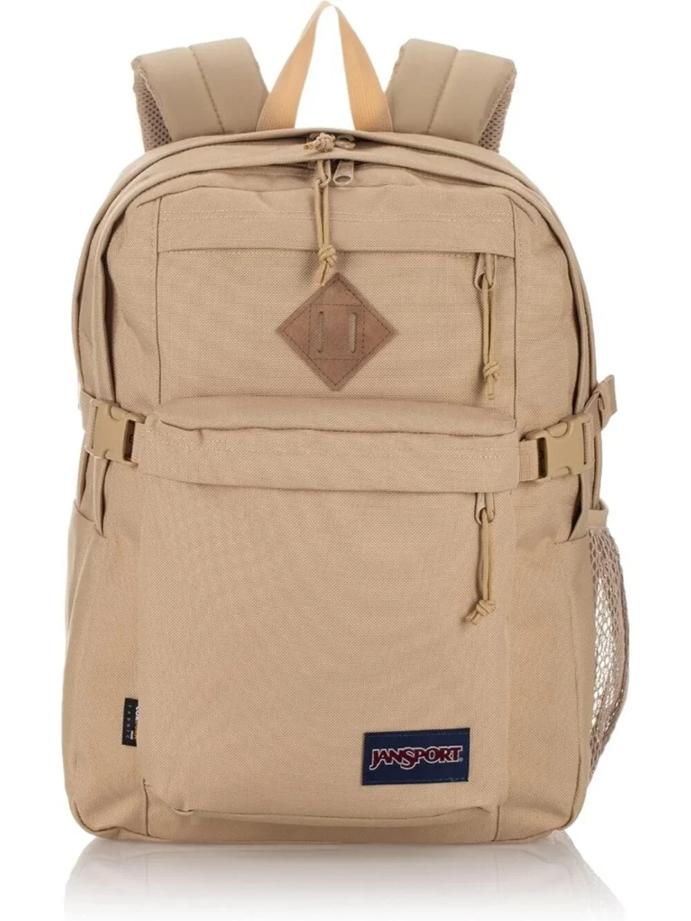 Stylish Travel & Work Backpack with 15-Inch Laptop Compartment & Leather Trim